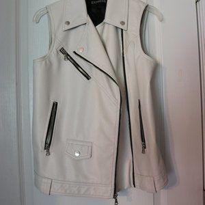 Express- White Moto Vest